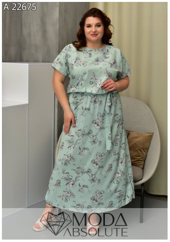 Довга літня сукня А 22675